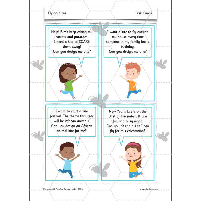 PlanBee Flying Kites KS1 DT Lesson Pack