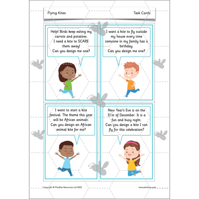 PlanBee Flying Kites KS1 DT Lesson Pack