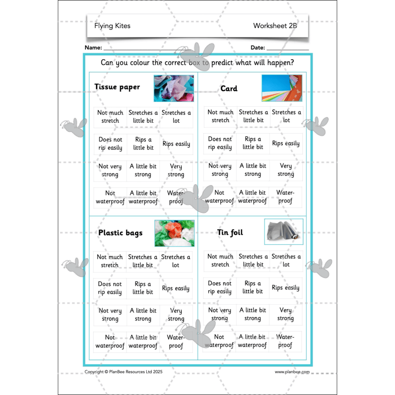 PlanBee Flying Kites KS1 DT Lesson Pack