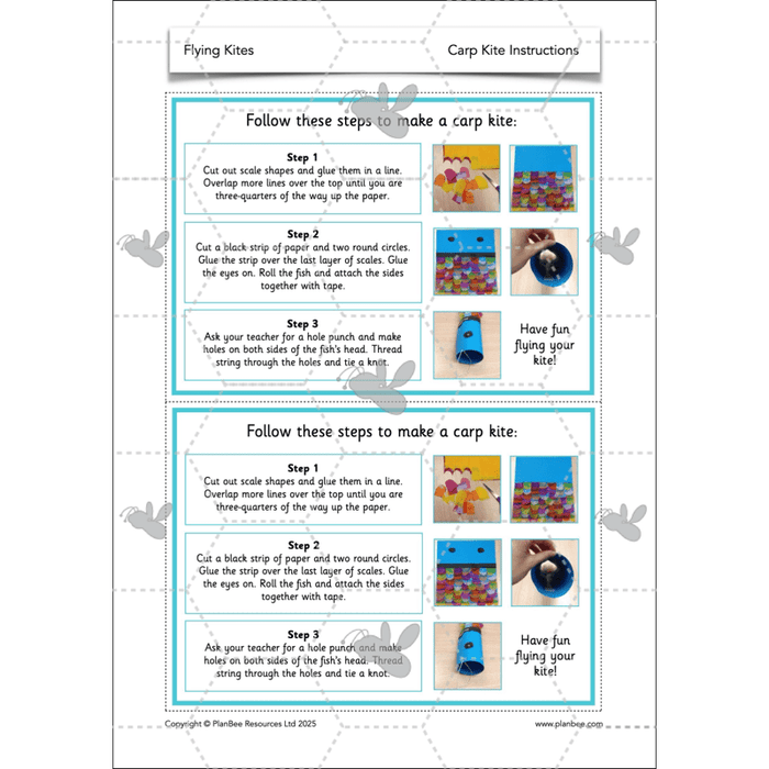 PlanBee Flying Kites KS1 DT Lesson Pack