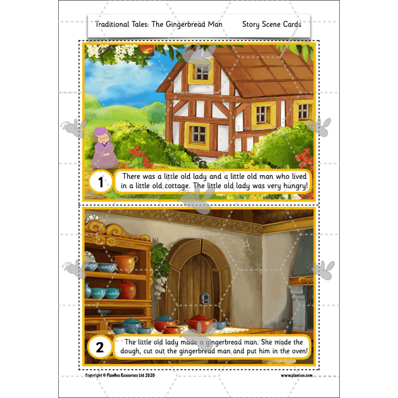 PlanBee Traditional Tales: The Gingerbread Man | KS1 English Pack