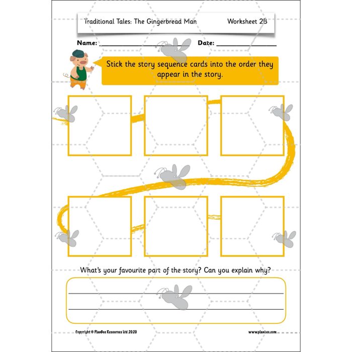 PlanBee Traditional Tales: The Gingerbread Man | KS1 English Pack