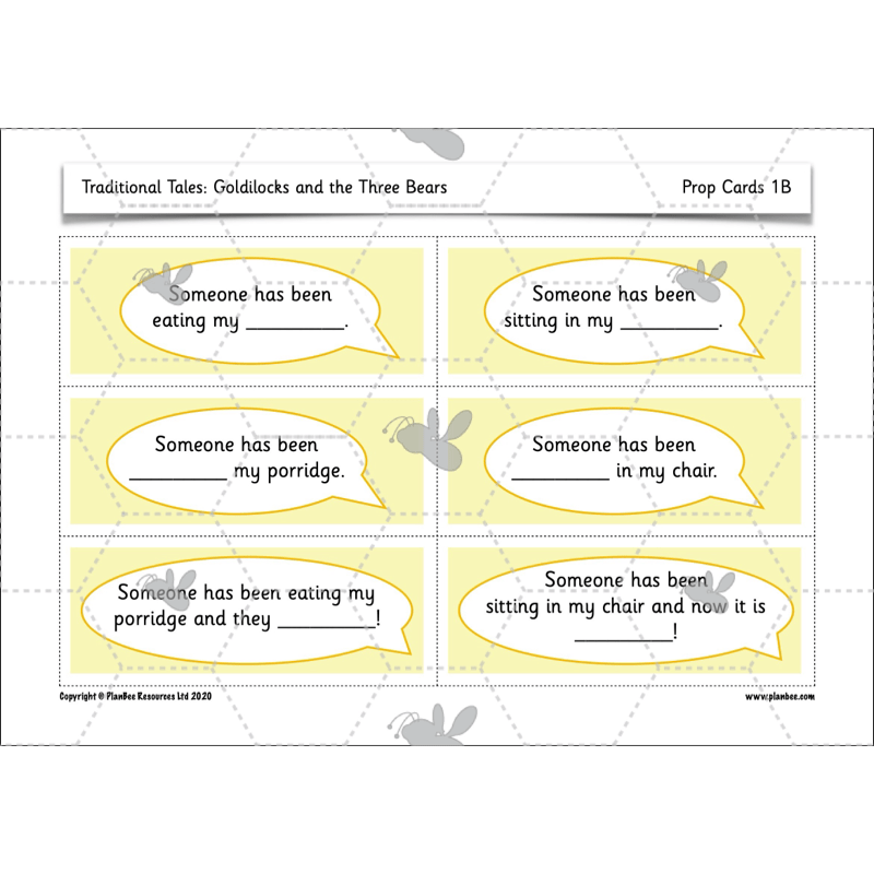 PlanBee Traditional Tales: Goldilocks | KS1 English Pack