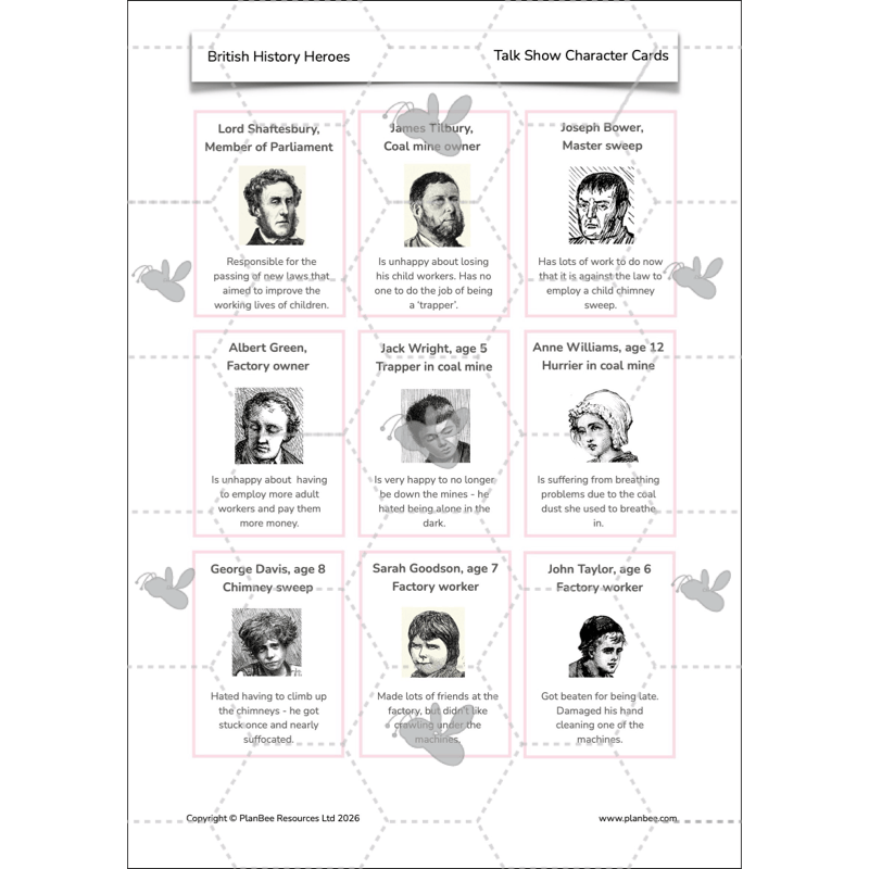 PlanBee British History Heroes KS2 History Lessons by PlanBee