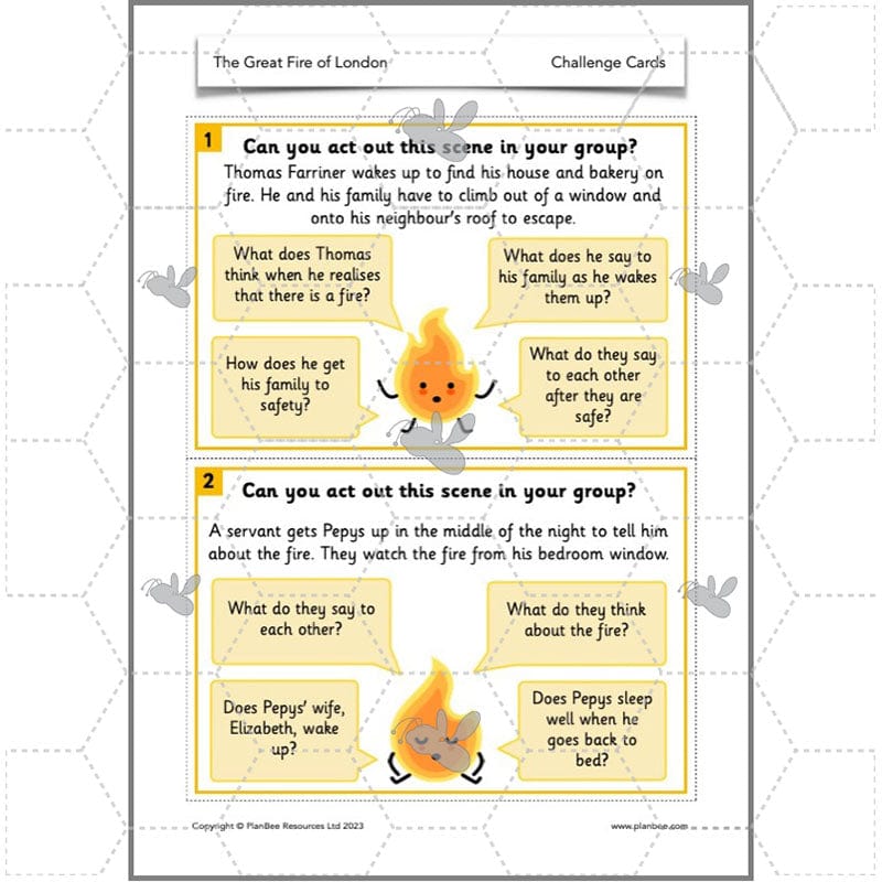 PlanBee Great Fire of London Year 1/2 KS1 History Lessons | PlanBee