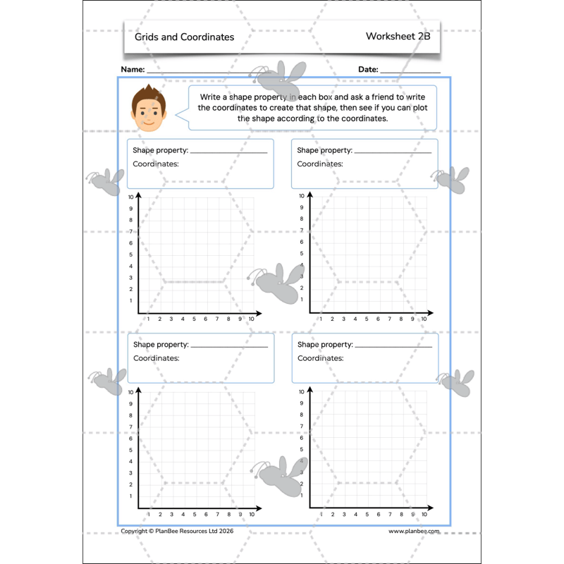 PlanBee Grids and Coordinates Year 6 Maths Lesson by PlanBee