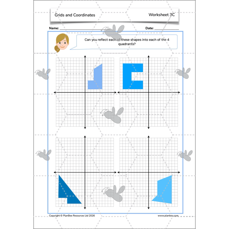 PlanBee Grids and Coordinates Year 6 Maths Lesson by PlanBee