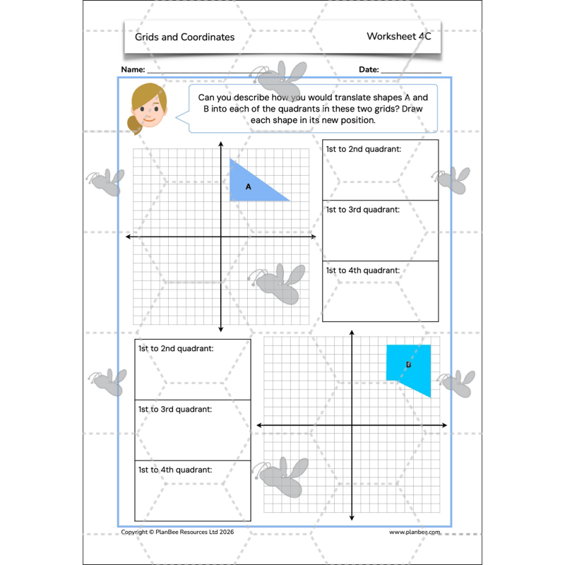 PlanBee Grids and Coordinates Year 6 Maths Lesson by PlanBee