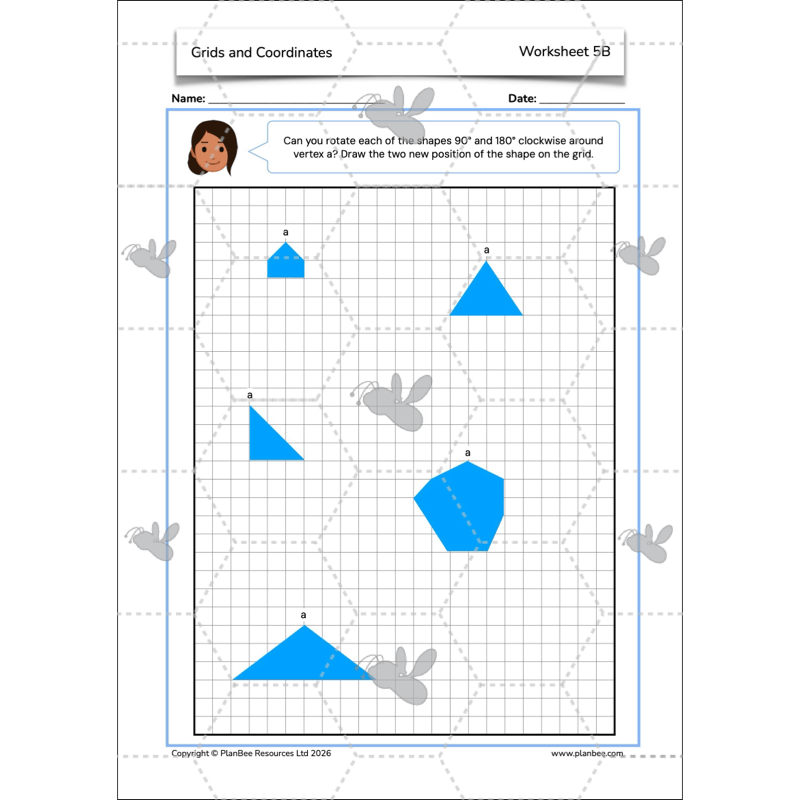 PlanBee Grids and Coordinates Year 6 Maths Lesson by PlanBee