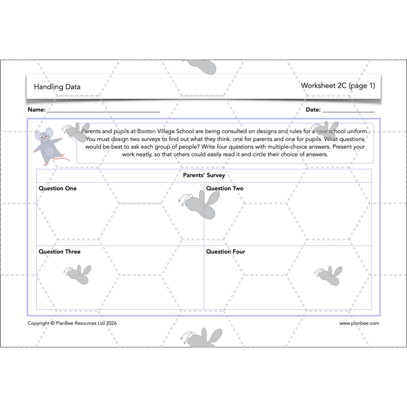 PlanBee Handling Data Year 4 Maths Lessons by PlanBee