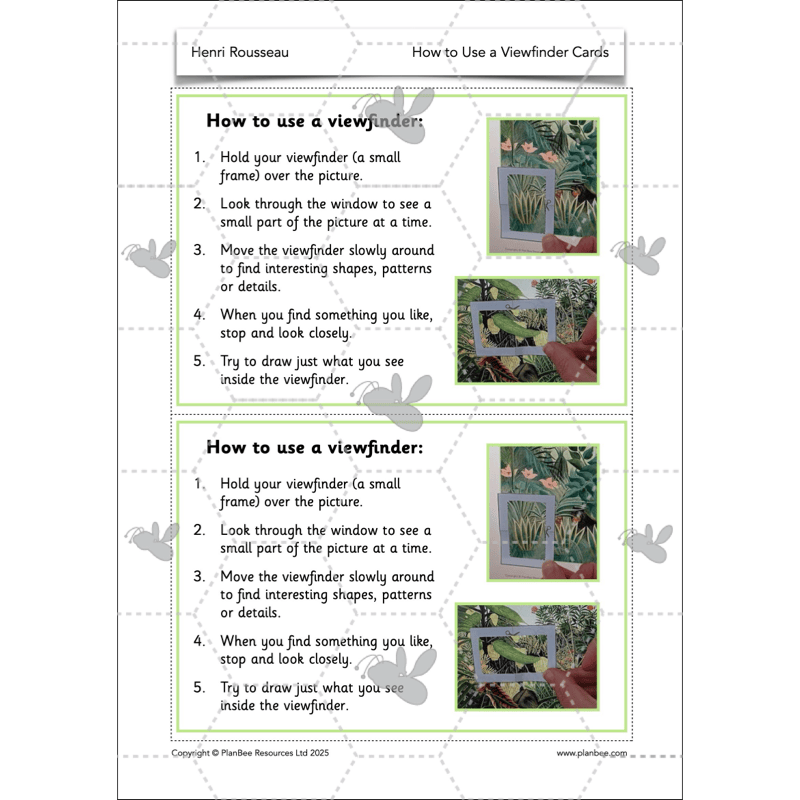 PlanBee Henri Rousseau KS1 Art Lessons