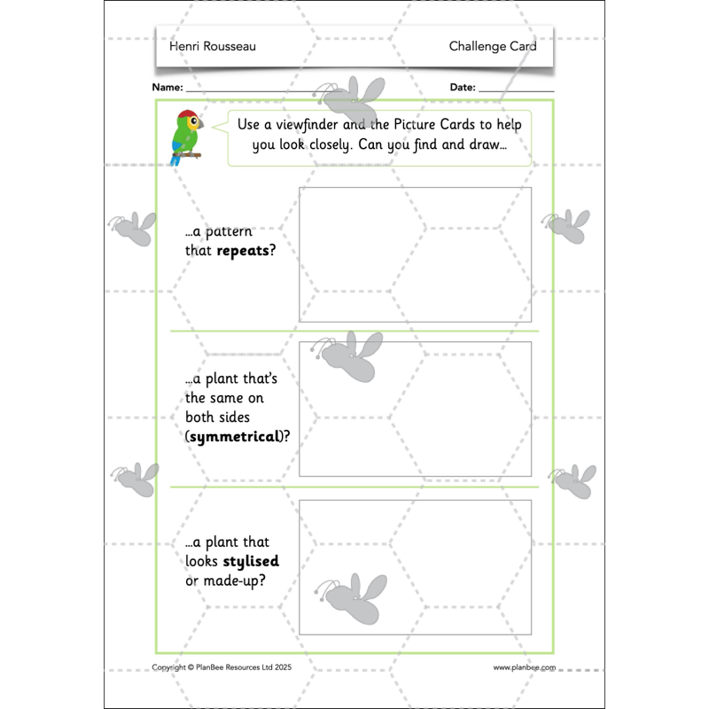 PlanBee Henri Rousseau KS1 Art Lessons