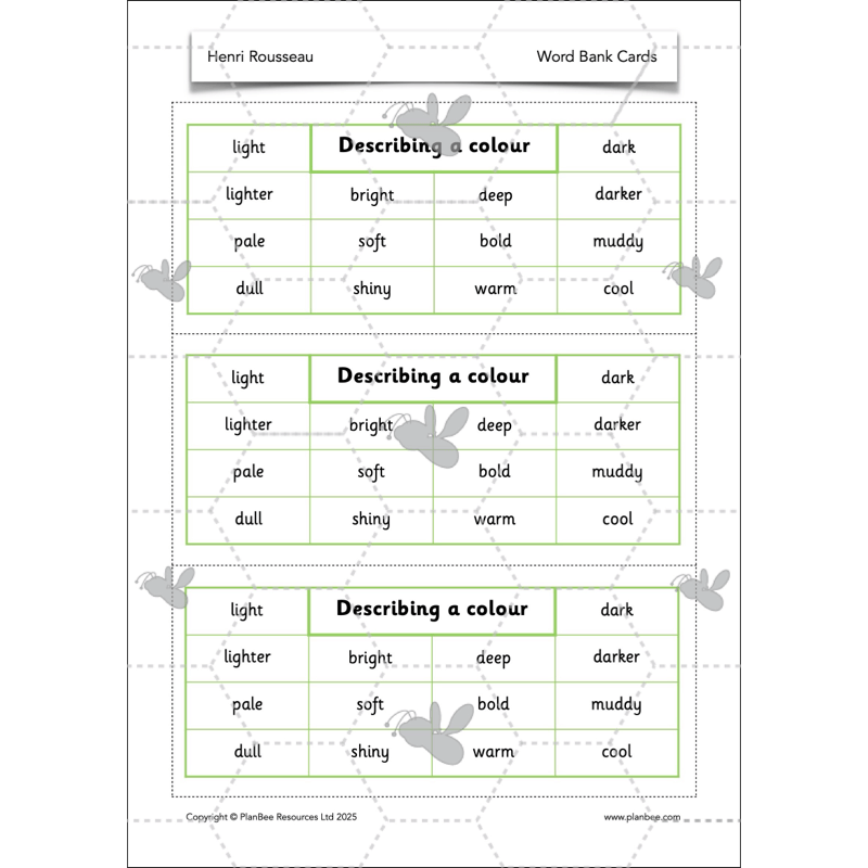 PlanBee Henri Rousseau KS1 Art Lessons