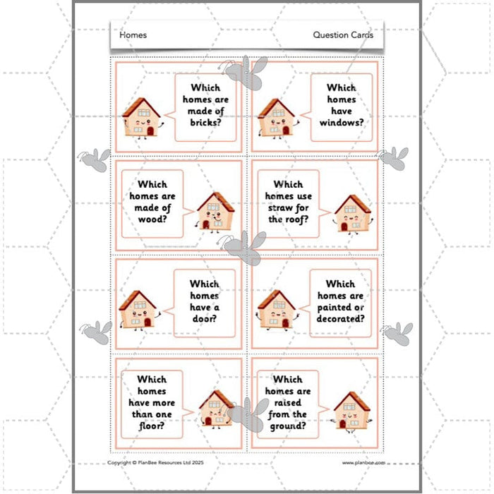 PlanBee Houses and Homes KS1 DT Lesson Pack by PlanBee