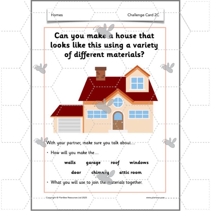PlanBee Houses and Homes KS1 DT Lesson Pack by PlanBee