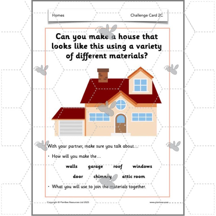 PlanBee Houses and Homes KS1 DT Lesson Pack by PlanBee