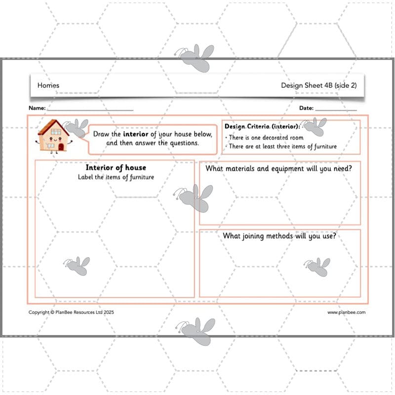 PlanBee Houses and Homes KS1 DT Lesson Pack by PlanBee