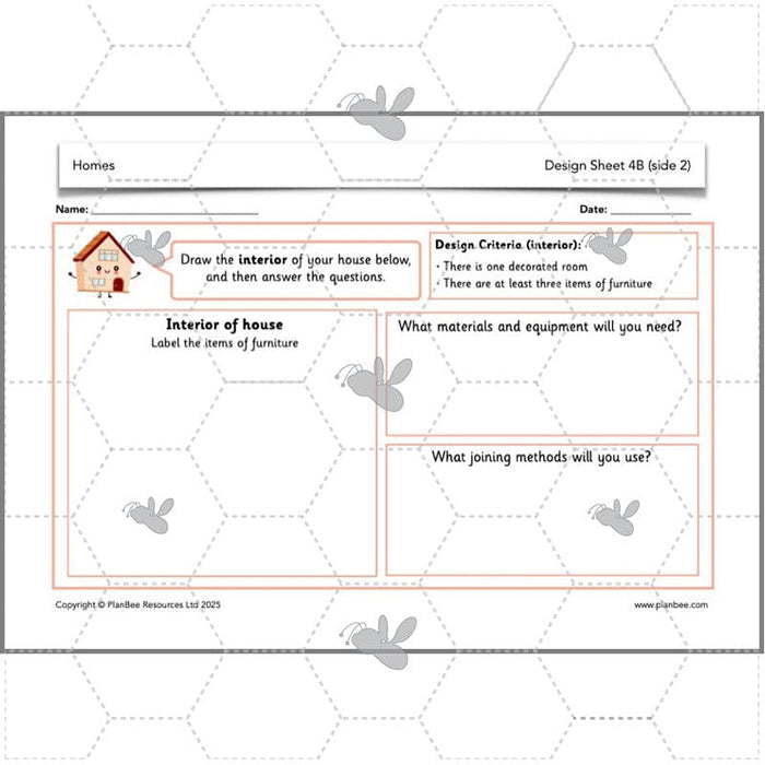 PlanBee Houses and Homes KS1 DT Lesson Pack by PlanBee