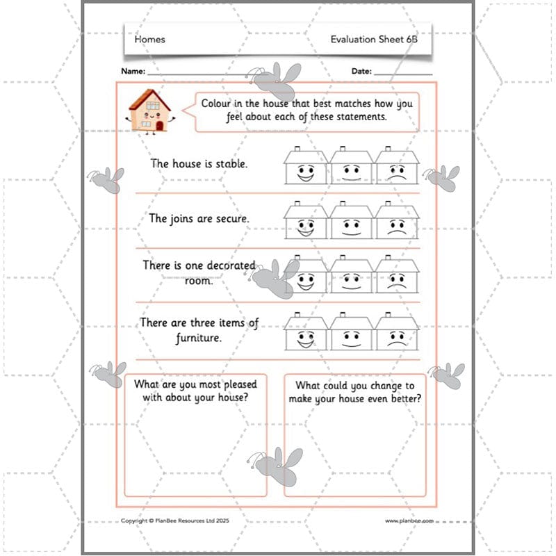PlanBee Houses and Homes KS1 DT Lesson Pack by PlanBee