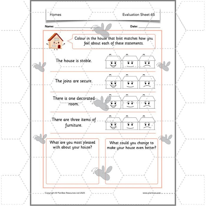 PlanBee Houses and Homes KS1 DT Lesson Pack by PlanBee