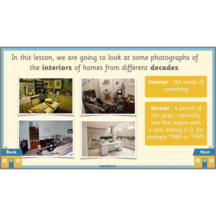 PlanBee KS1 Homes in the Past History Lesson Pack by PlanBee