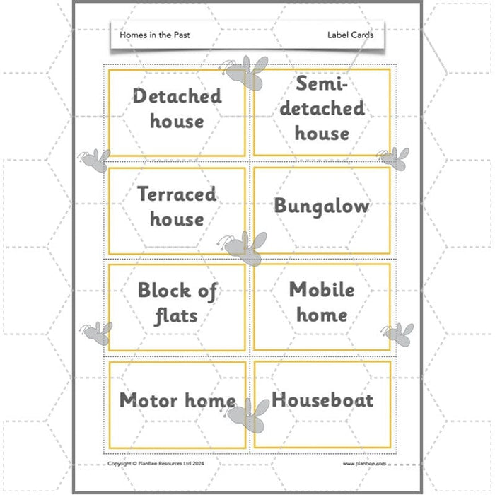 PlanBee KS1 Homes in the Past History Lesson Pack by PlanBee