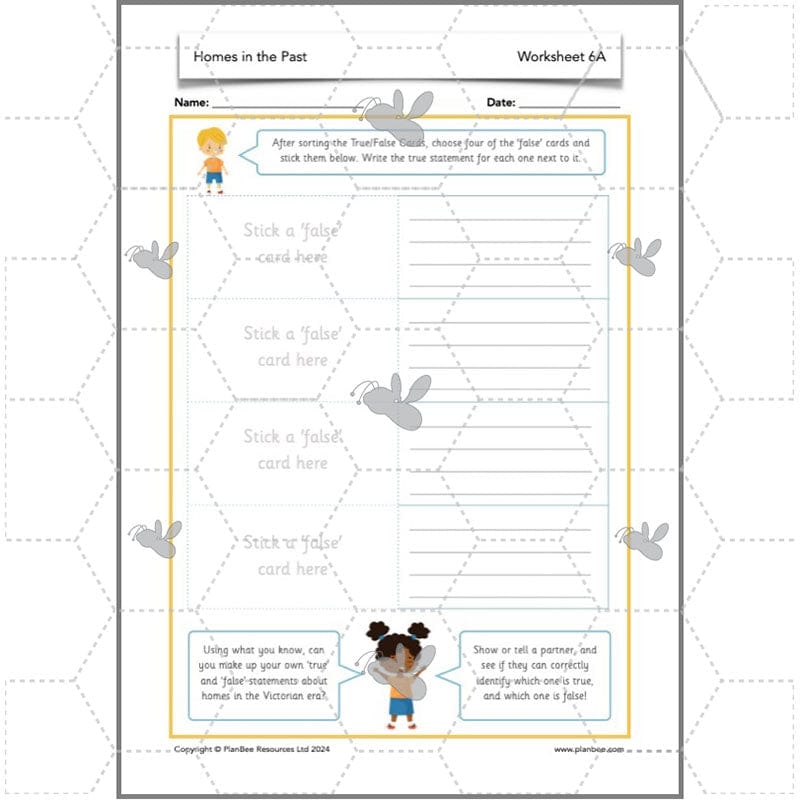 PlanBee KS1 Homes in the Past History Lesson Pack by PlanBee