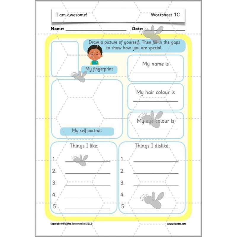 PlanBee I am awesome PSHE KS1 lessons by PlanBee
