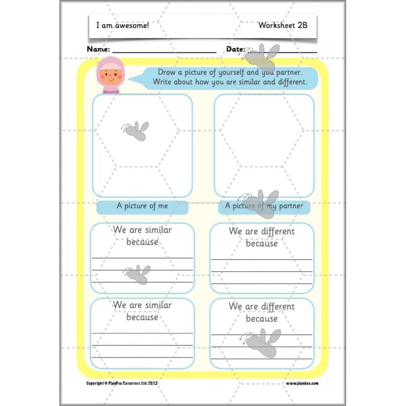 PlanBee I am awesome PSHE KS1 lessons by PlanBee