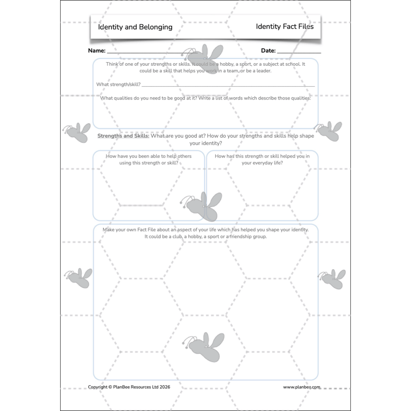 PlanBee Identity and Belonging Year 4 KS2 RE Lesson Pack by PlanBee
