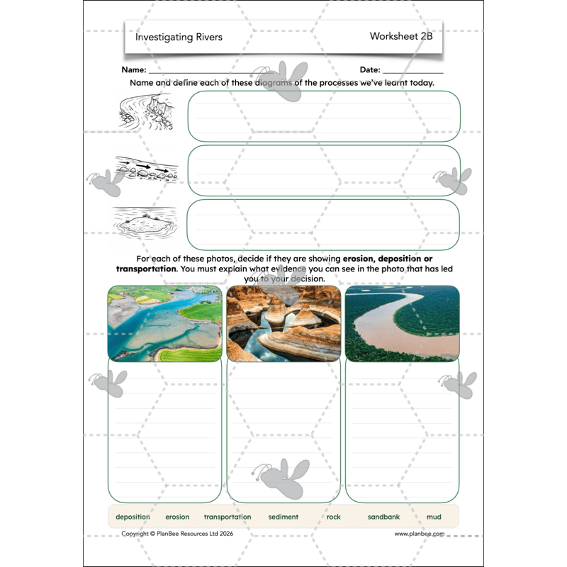 PlanBee Investigating Rivers KS2 Geography lessons by PlanBee