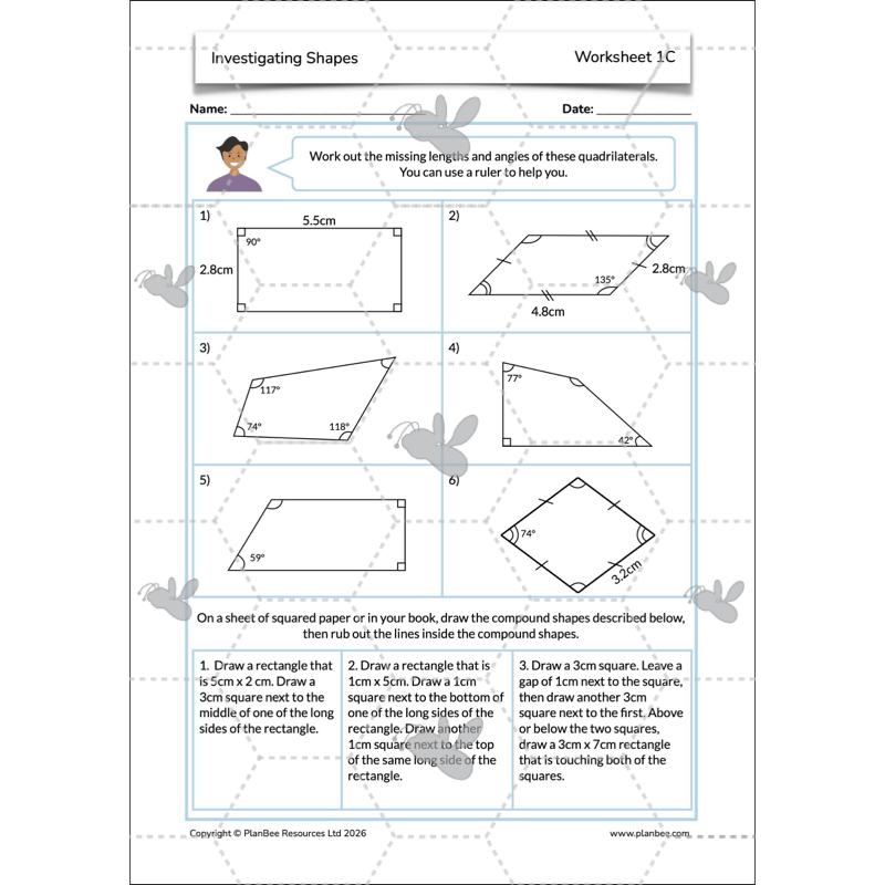 PlanBee Year 5 Shape KS2 Geometry Maths Lessons by PlanBee