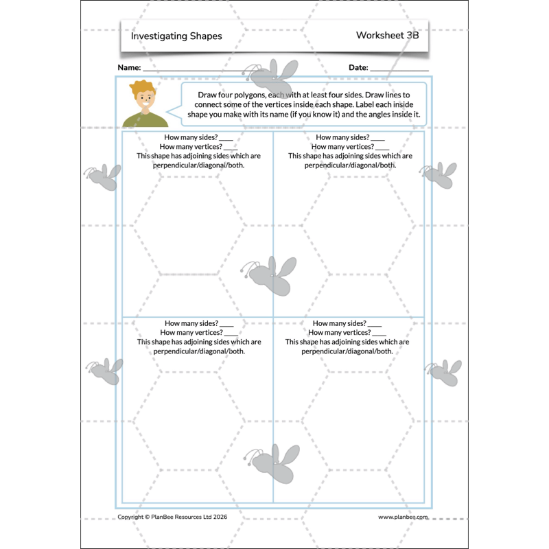 PlanBee Year 5 Shape KS2 Geometry Maths Lessons by PlanBee