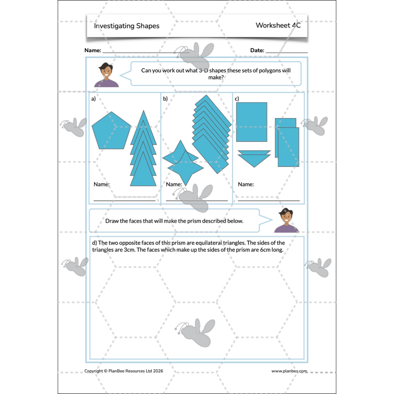 PlanBee Year 5 Shape KS2 Geometry Maths Lessons by PlanBee