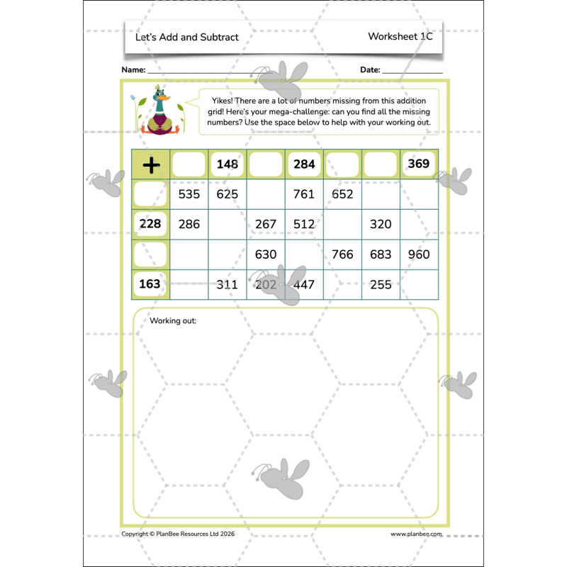 PlanBee Let's Add and Subtract Year 3 Maths Lessons by PlanBee