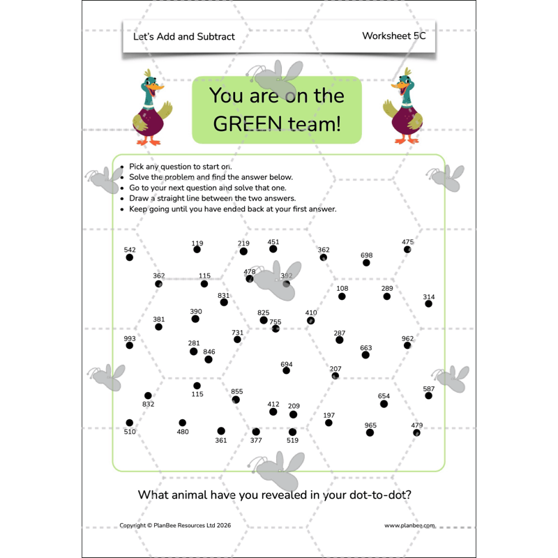 PlanBee Let's Add and Subtract Year 3 Maths Lessons by PlanBee