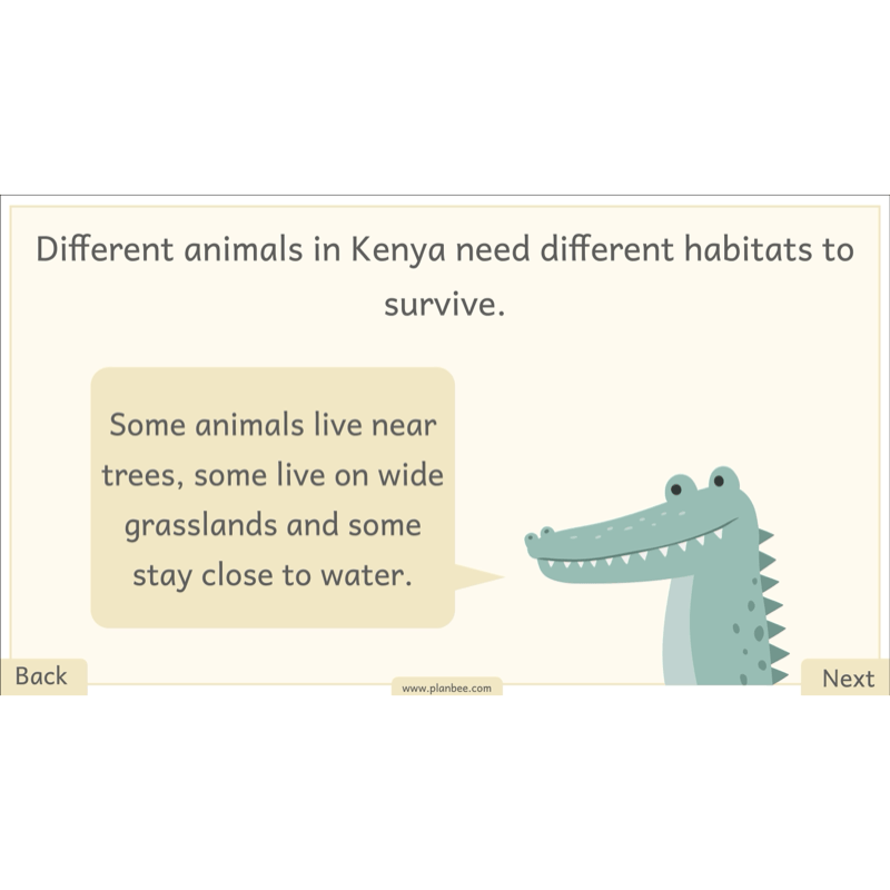 PlanBee Let's go on Safari | Kenya KS1 Geography Lesson Pack