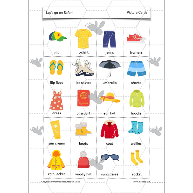 PlanBee Let's go on Safari | Kenya KS1 Geography Lesson Pack