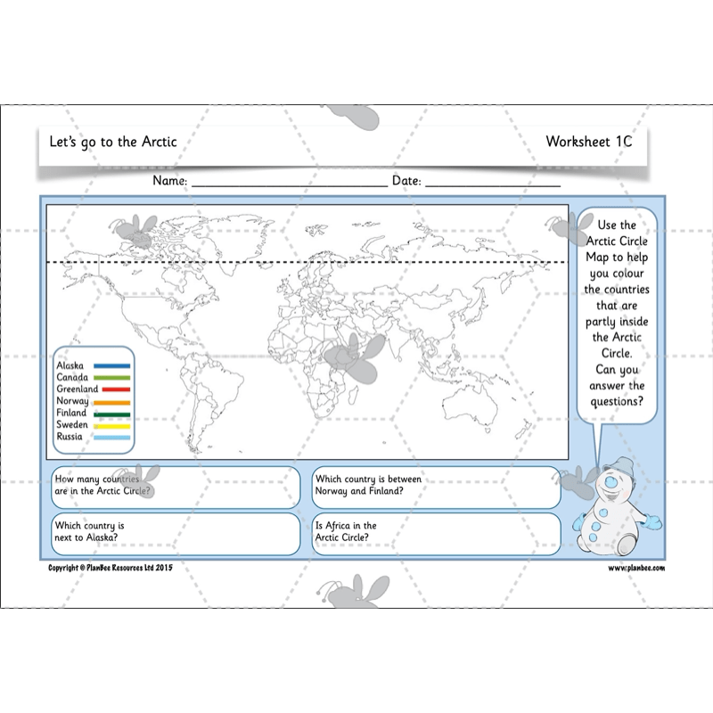 PlanBee Let's go to the Arctic KS1 Geography Lessons and Resources