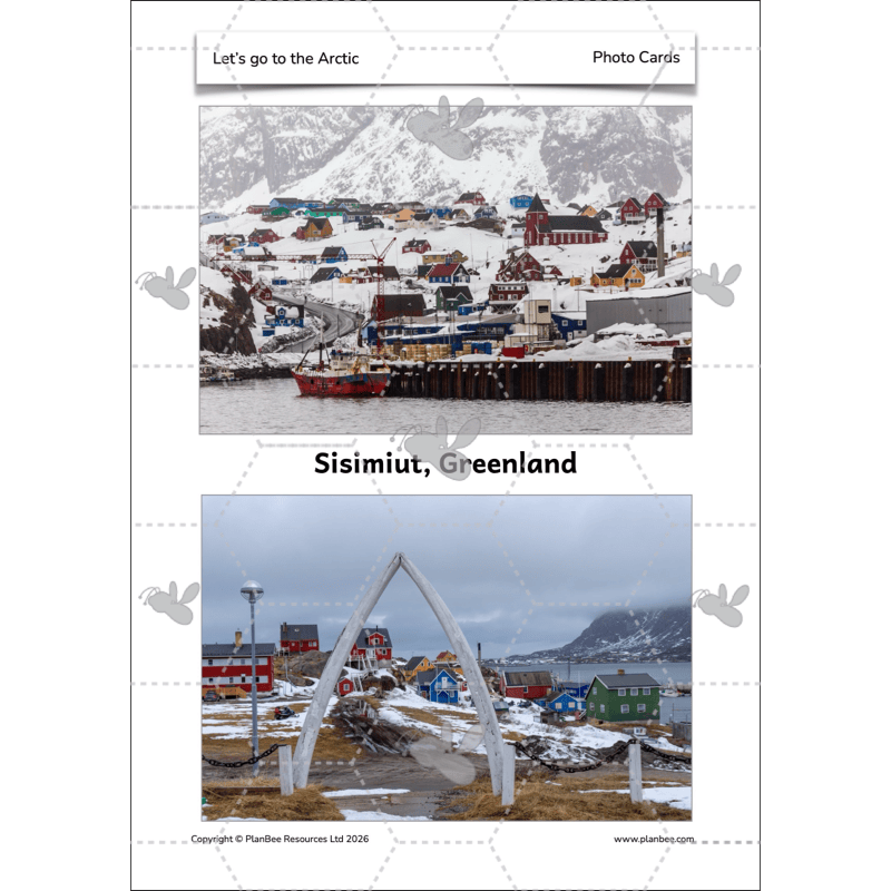 PlanBee Let's go to the Arctic KS1 Geography Lesson Pack