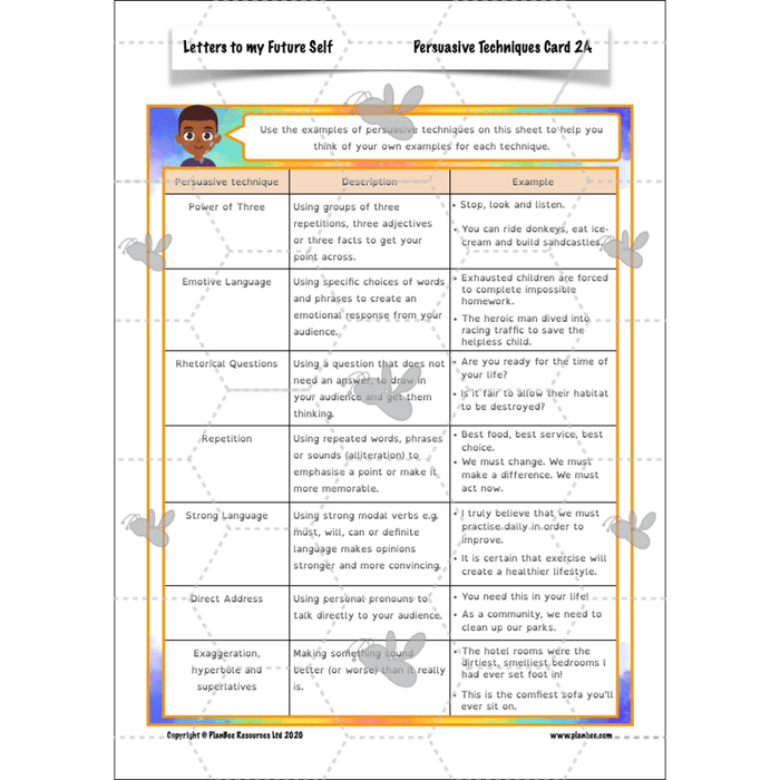 PlanBee Letters to my Future Self | Year 6 FREE English Pack