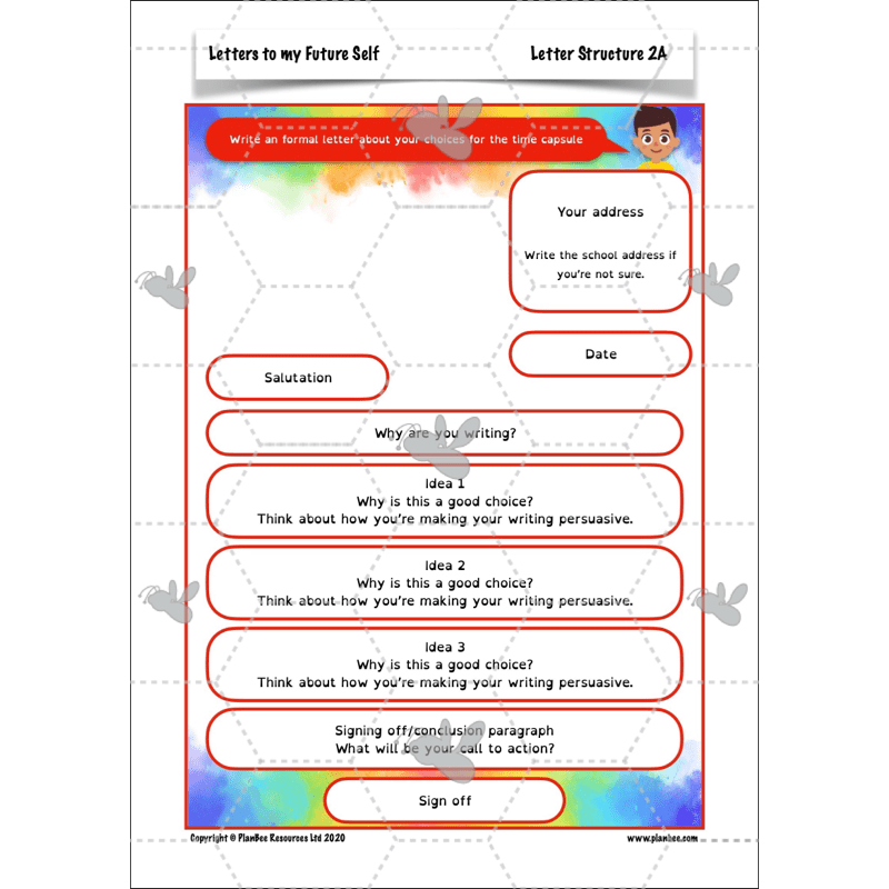 PlanBee Letters to my Future Self | Year 6 FREE English Pack