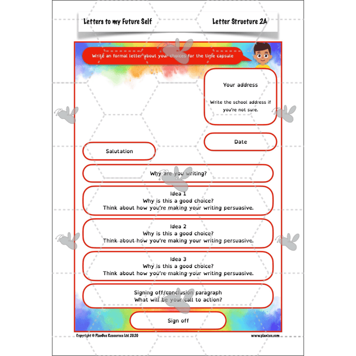 PlanBee Letters to my Future Self | Year 6 FREE English Pack