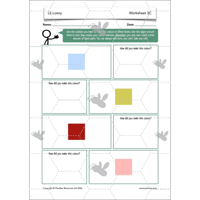 PlanBee LS Lowry KS2 - Year 3/4 Art Planning by PlanBee