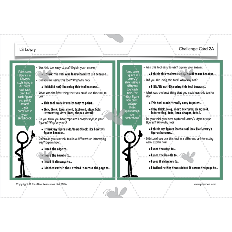 PlanBee LS Lowry KS2 - Year 3/4 Art Planning by PlanBee