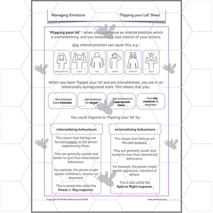 PlanBee Managing Emotions KS2 PSHE lessons | PlanBee