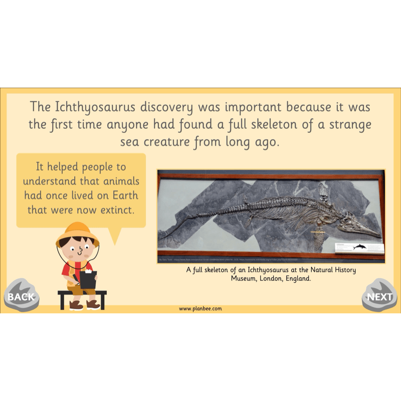 PlanBee Mary Anning KS1 | History Lesson Pack 