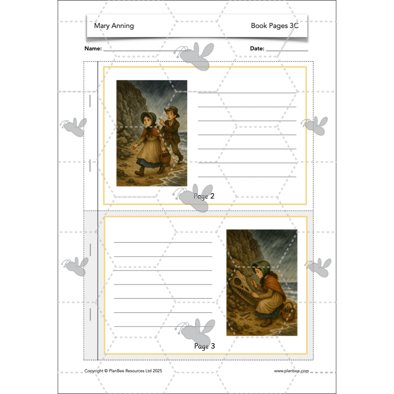 PlanBee Mary Anning KS1 | History Lesson Pack 