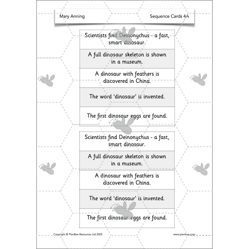 PlanBee Mary Anning KS1 | History Lesson Pack 