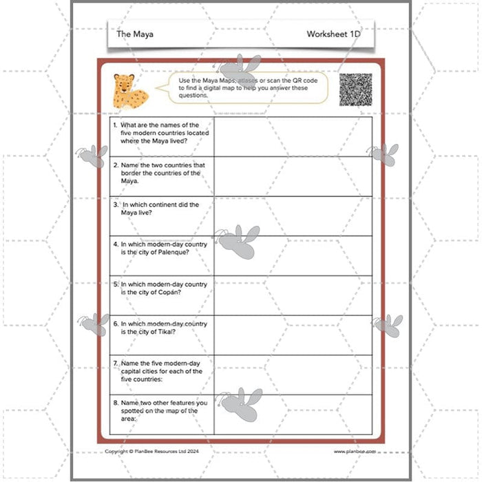 PlanBee KS2 Ancient Maya Civilisation Topic Lessons by PlanBee